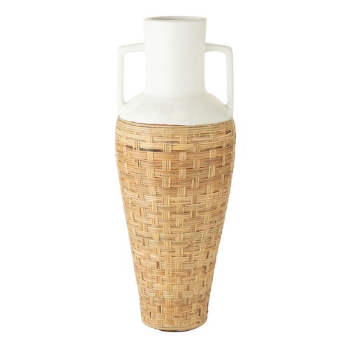 Vase amphore avec tissage - amphore,