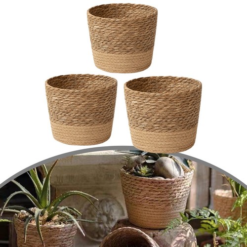 Pot fleurs tissage naturel - pot,